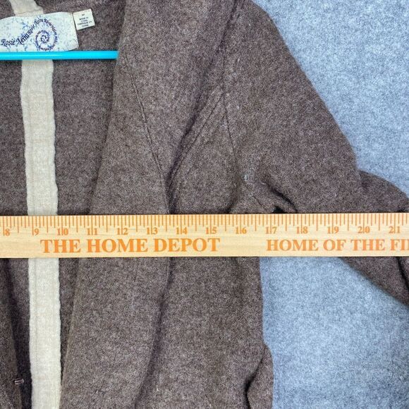 Anthropologie Brown Hooded Cardigan - Picture 9 of 12